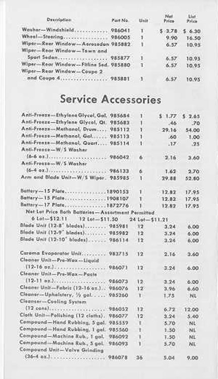 1947 Chevrolet Accessories Booklet Page 3